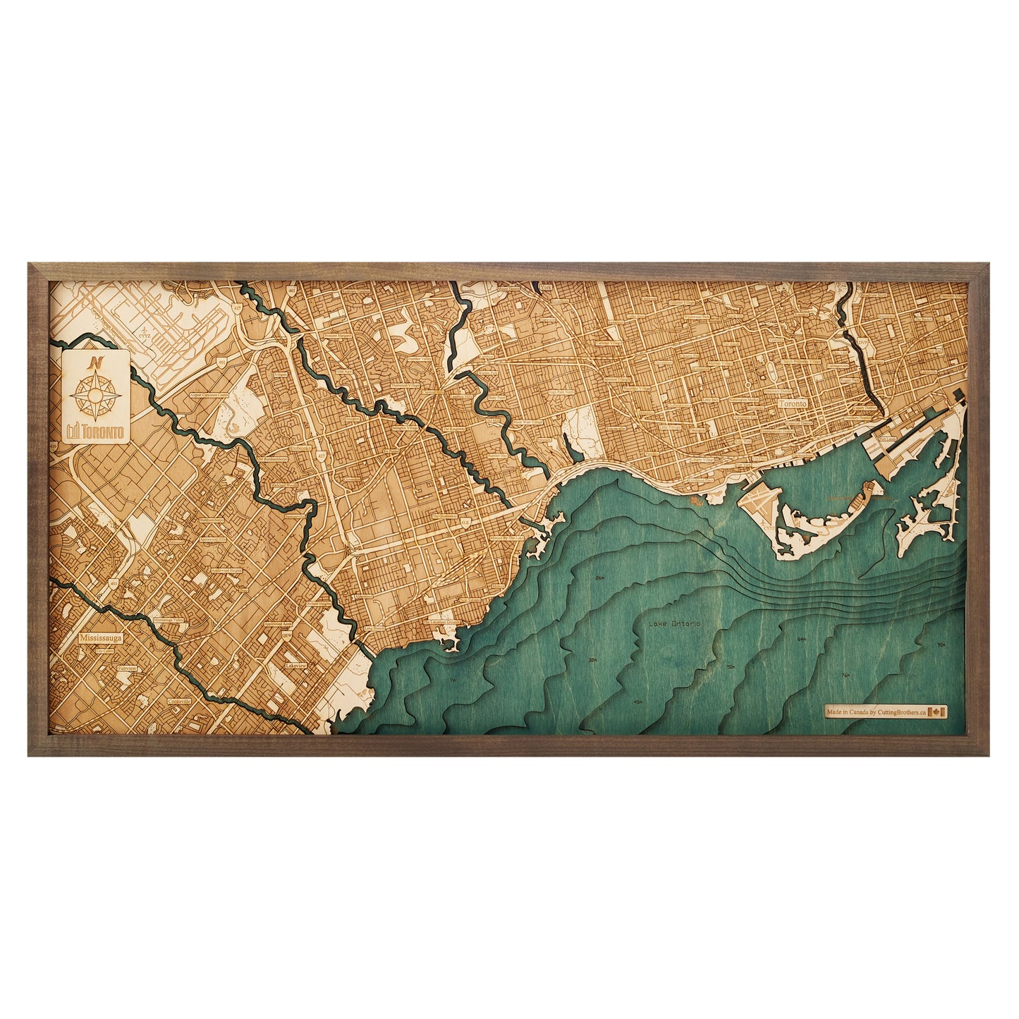 MAP, FRAMED - TORONTO