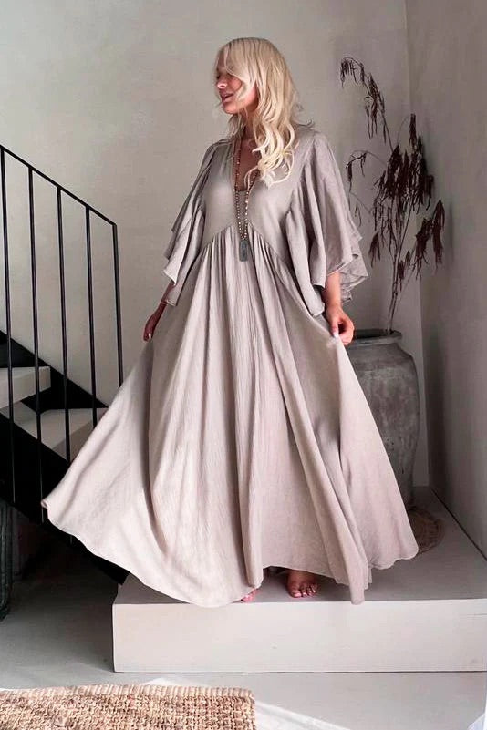 VENUS MAXI DRESS - TAUPE
