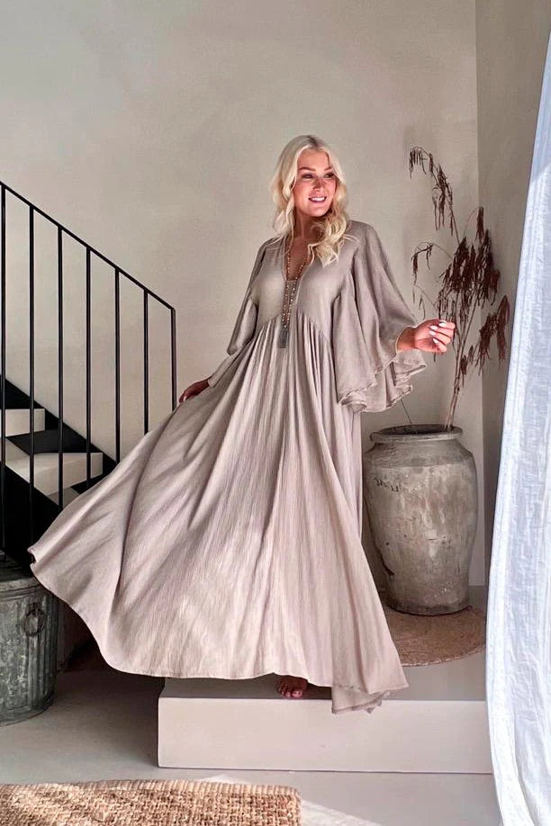 VENUS MAXI DRESS - TAUPE