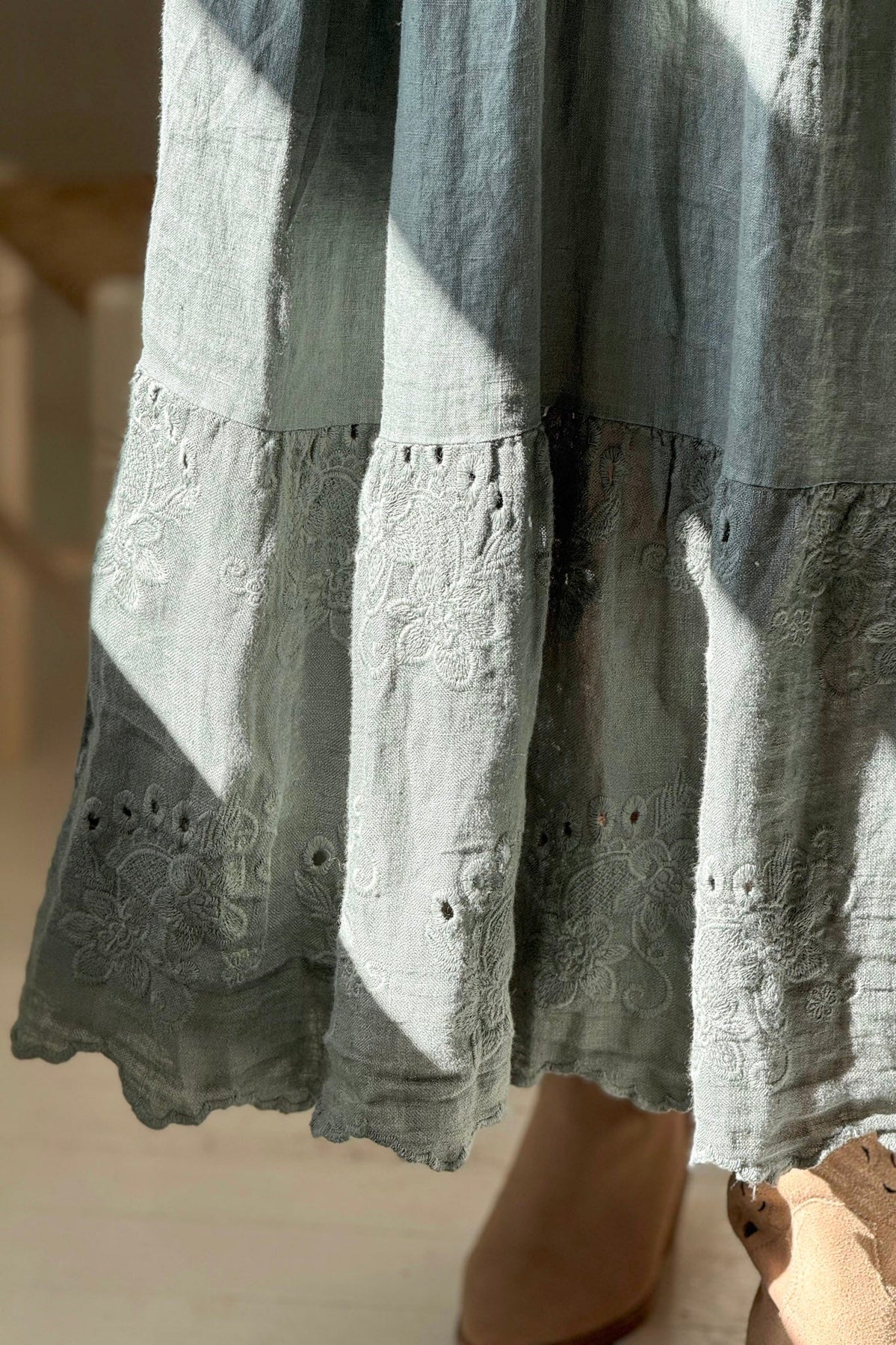 DRESS LINEN, VIONNE - CAMO