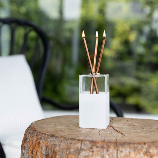 VASE, WHITEHAVEN - FOR EVERLASTING CANDLES