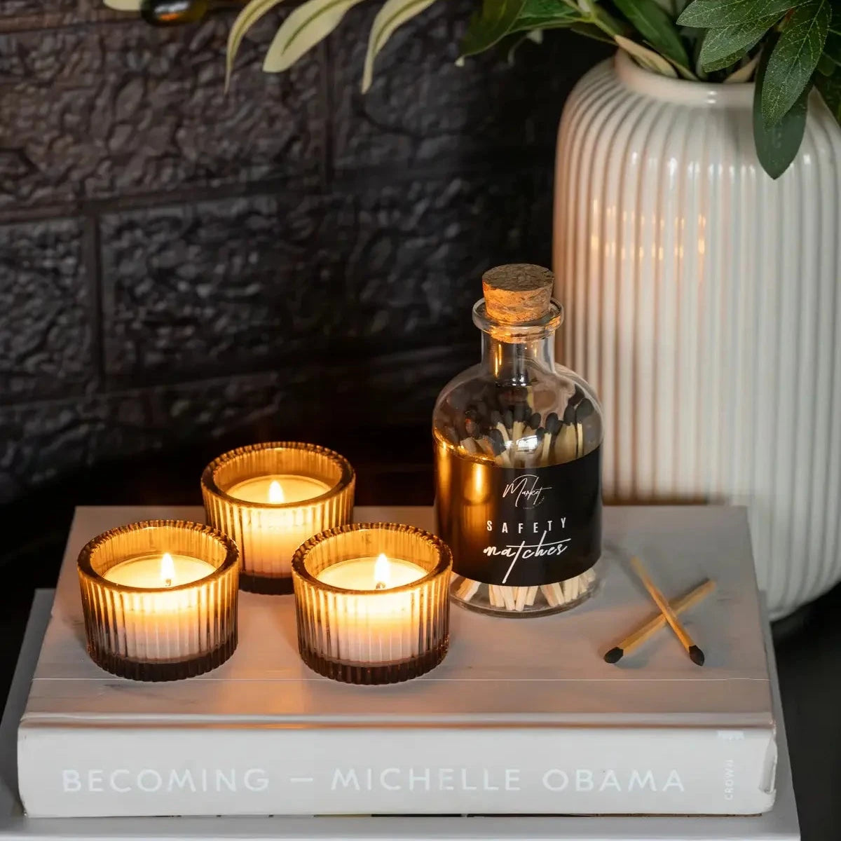 TEALIGHT SOY WAX, 6 PACK - HYGGE