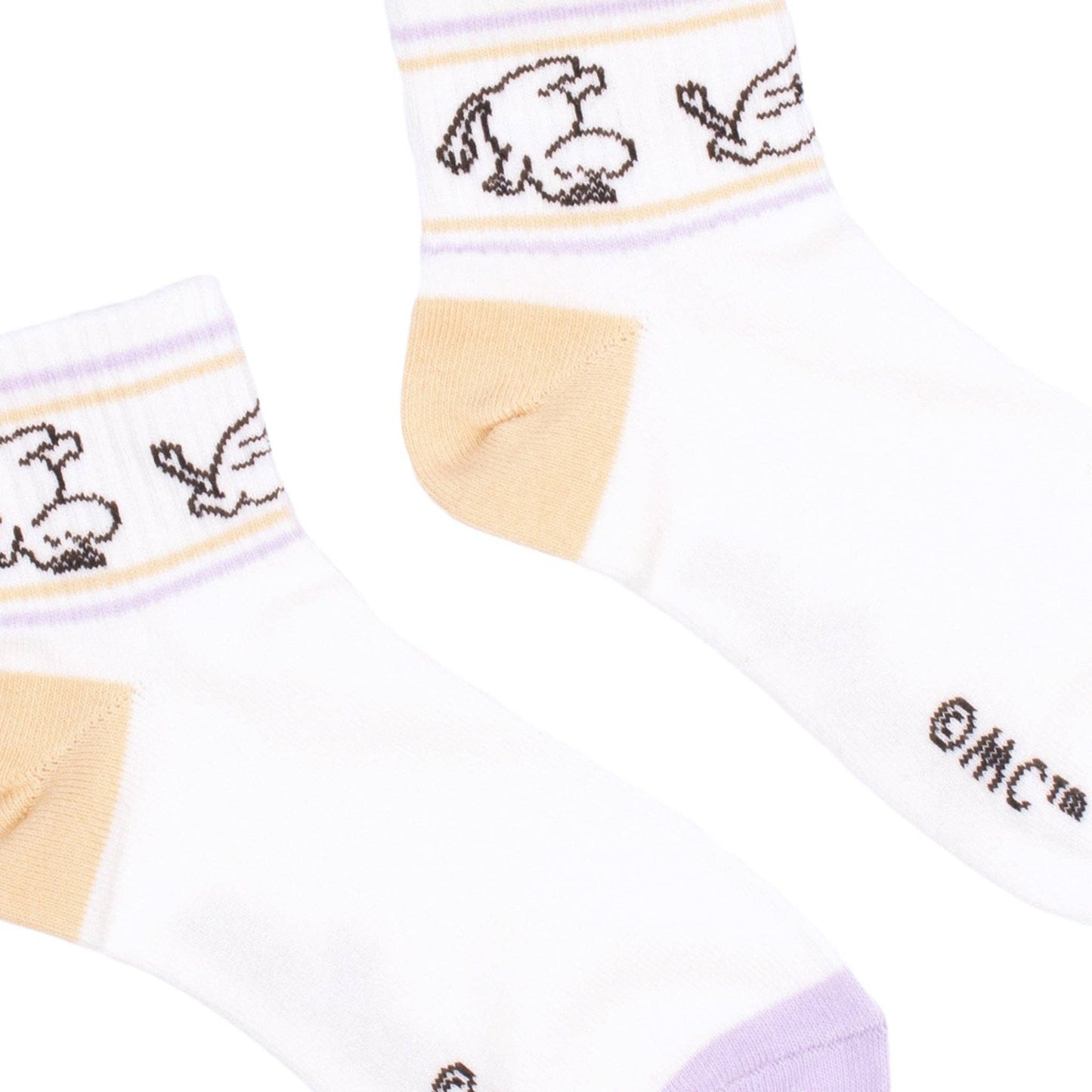 MOOMIN WOMEN'S RETRO SOCKS - WHITE/PEACH/LILAC