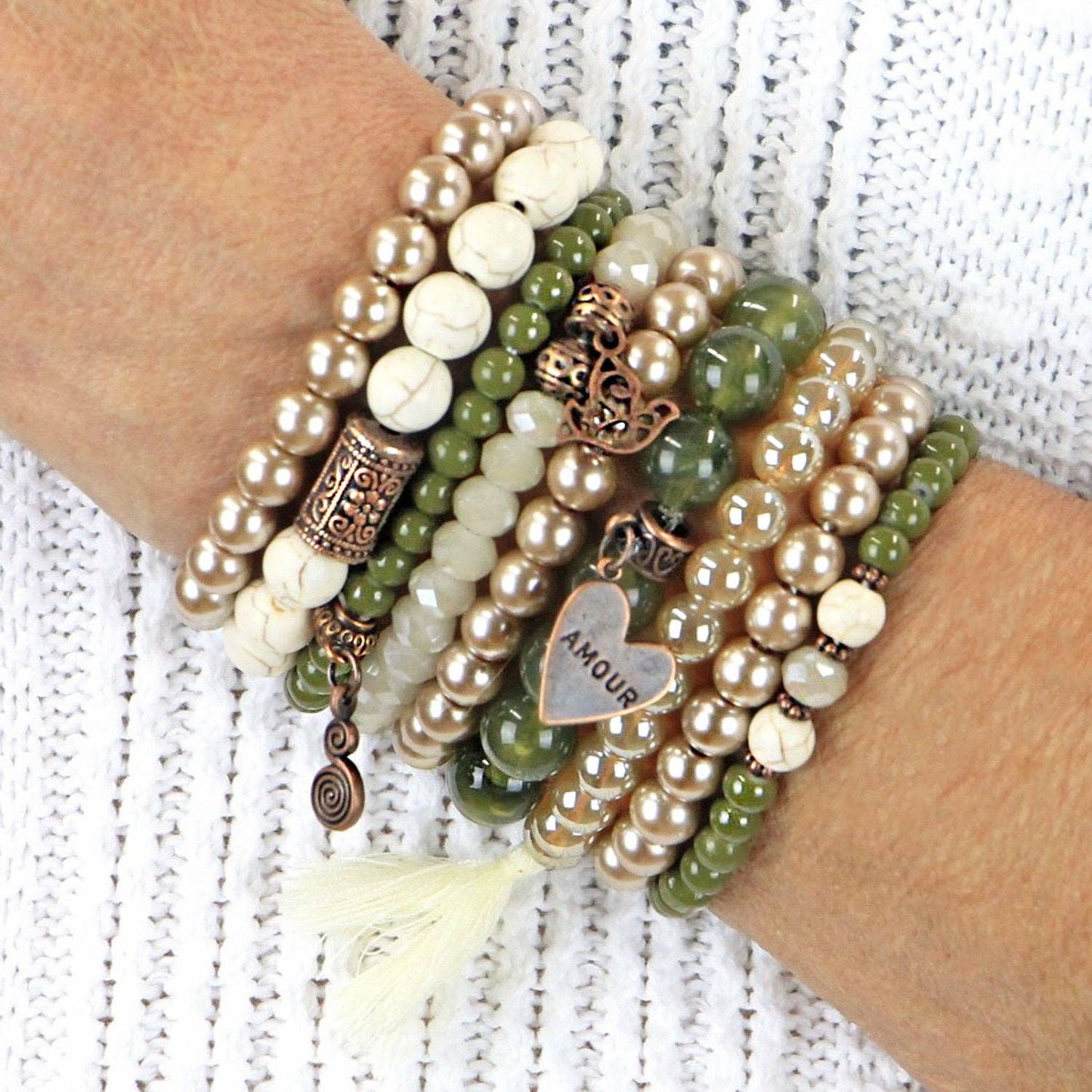 BRACELETS, SET of 9 - DESERT