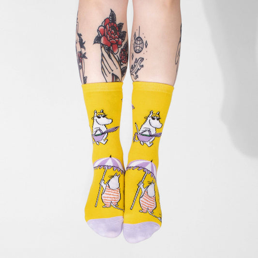 MOOMIN SOCKS (SNORKMAIDEN), WOMEN'S - YELLOW/LILAC