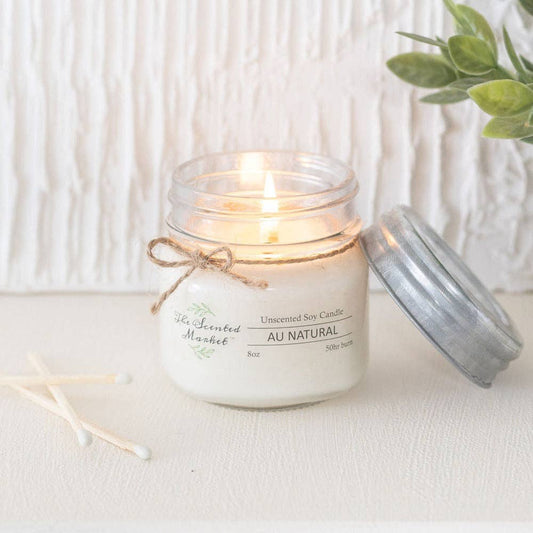 CANDLE (SOY WAX) - SCENT FREE 8oz