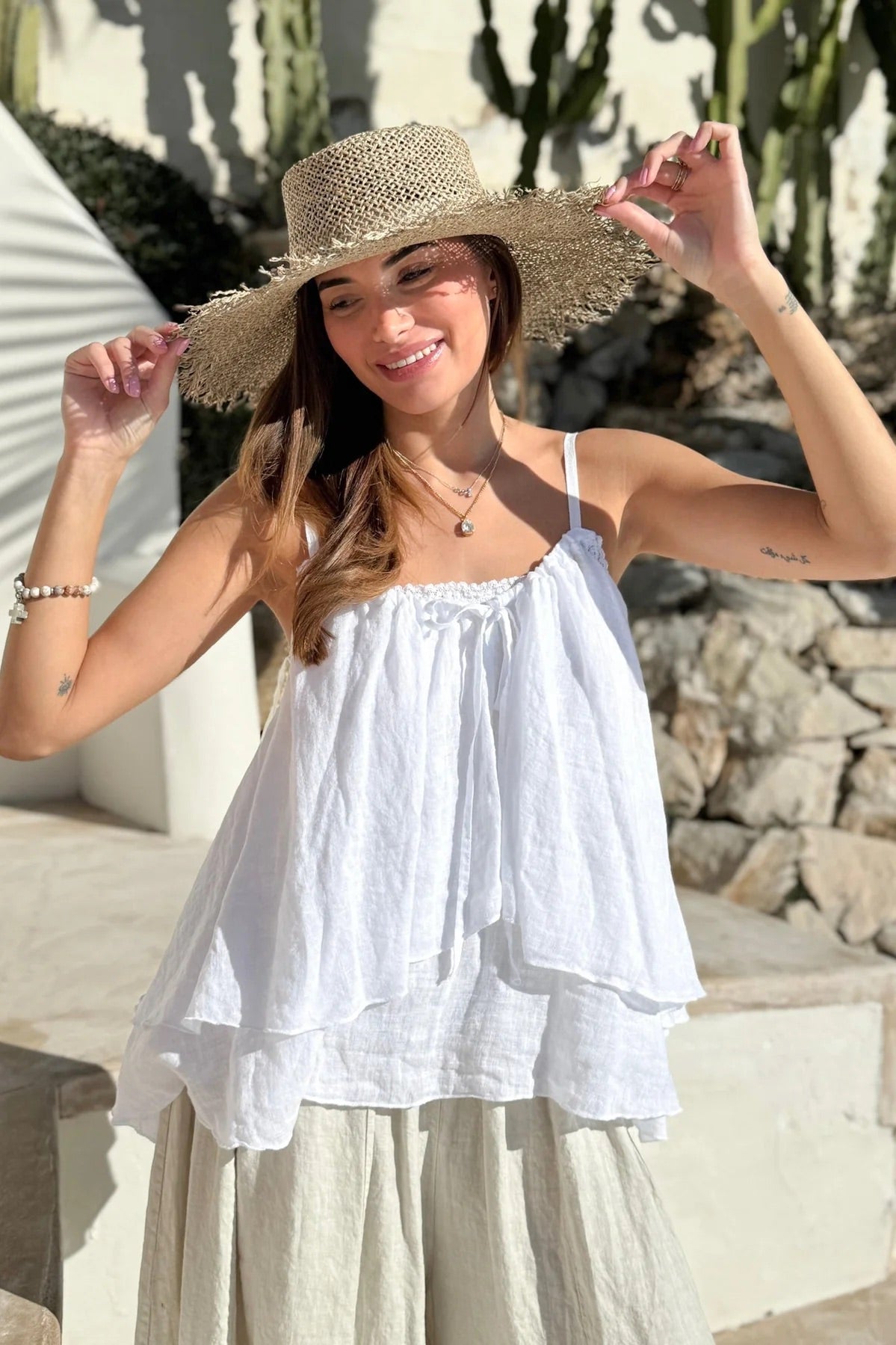 TOP LINEN, CALPE - WHITE