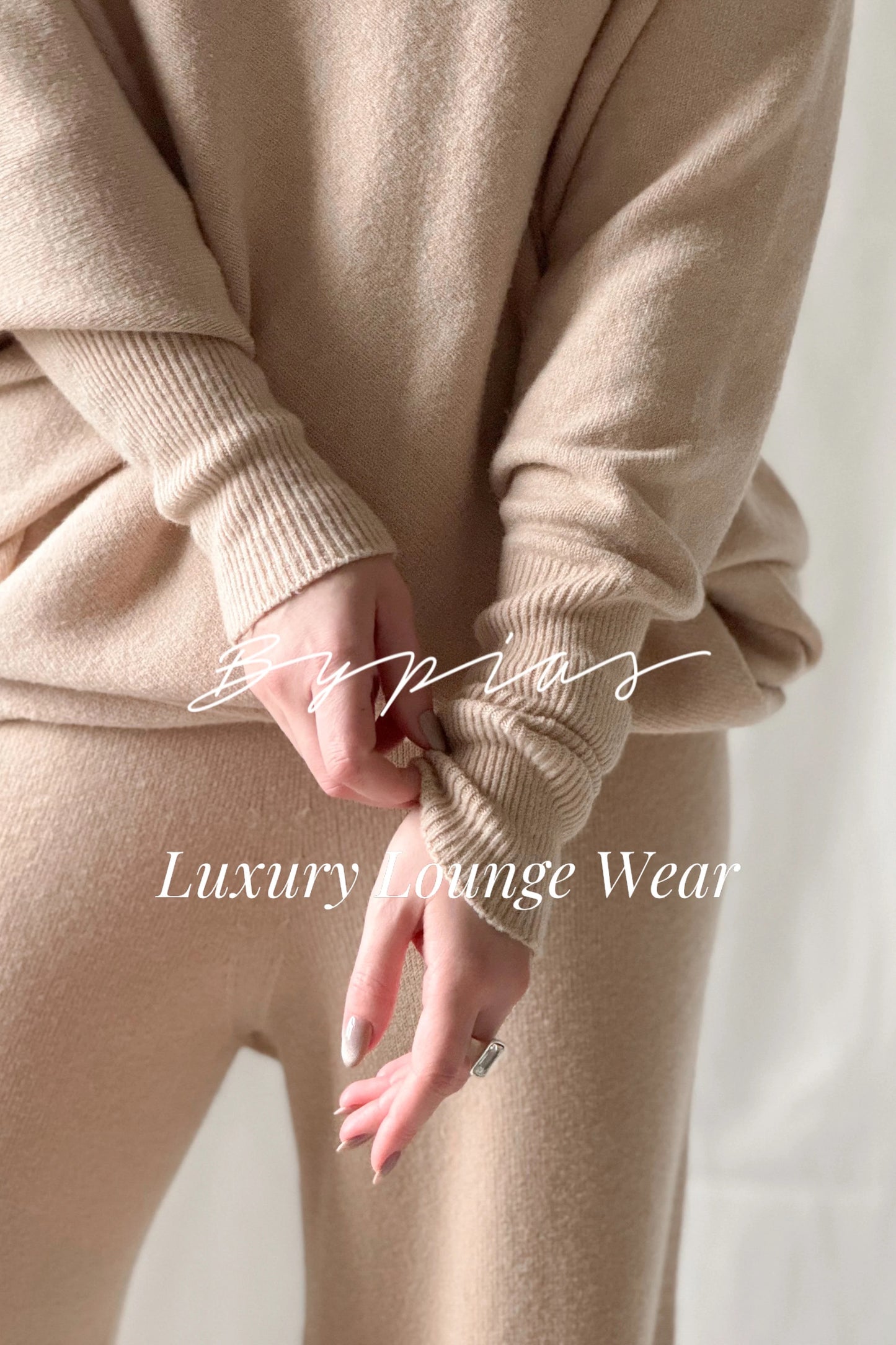 LOUNGE WEAR, LOVE ME - ASYMMETRICAL, BEIGE