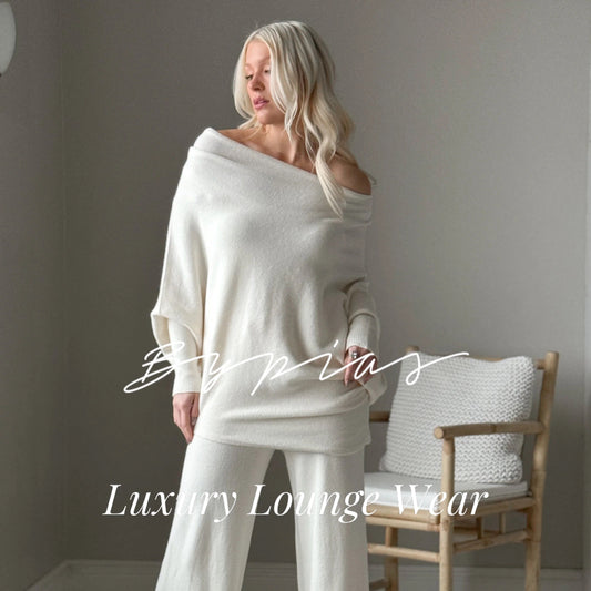 LOUNGE WEAR, LOVE ME - ASYMMETRICAL, OFF WHITE