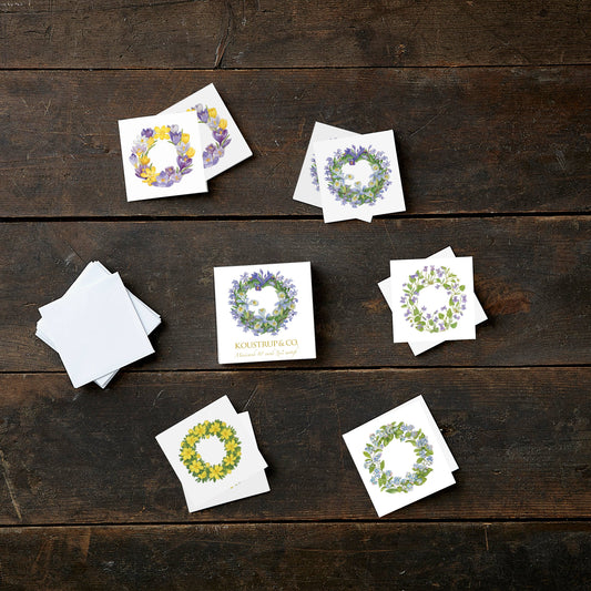 MINICARDS, SQUARE - WREATHS