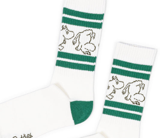 MOOMIN MEN'S RETRO SOCKS - WHITE/GREEN