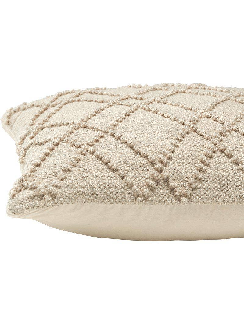 50% OFF! PILLOW, BEIGE OR GREY - AIDA