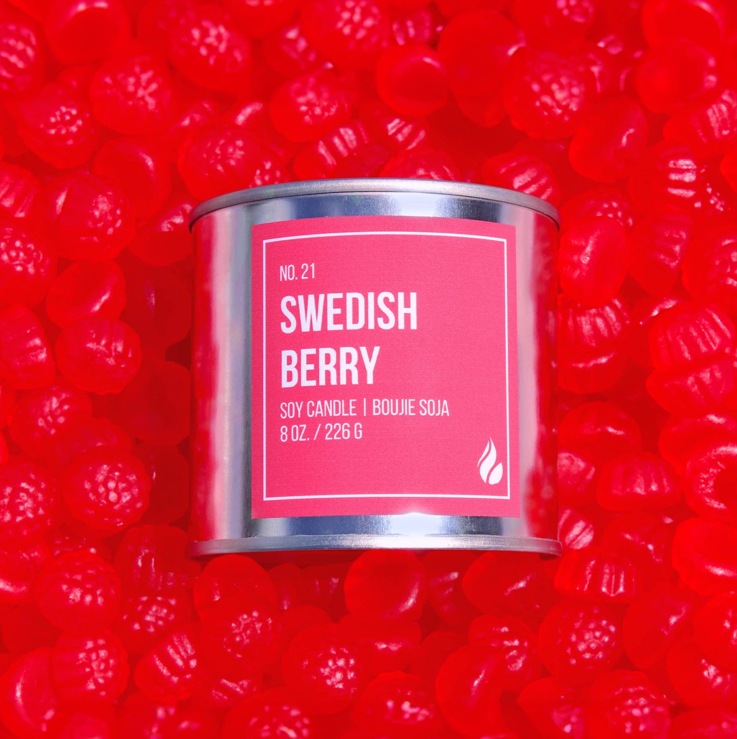 CANDLE, SOY WAX - SWEDISH BERRY