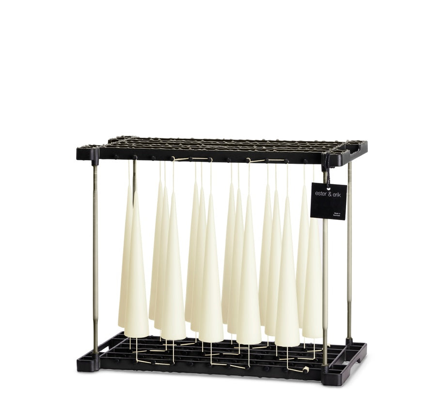 ESTER & ERIK, CONE CANDLE - OFF WHITE, 9.8"