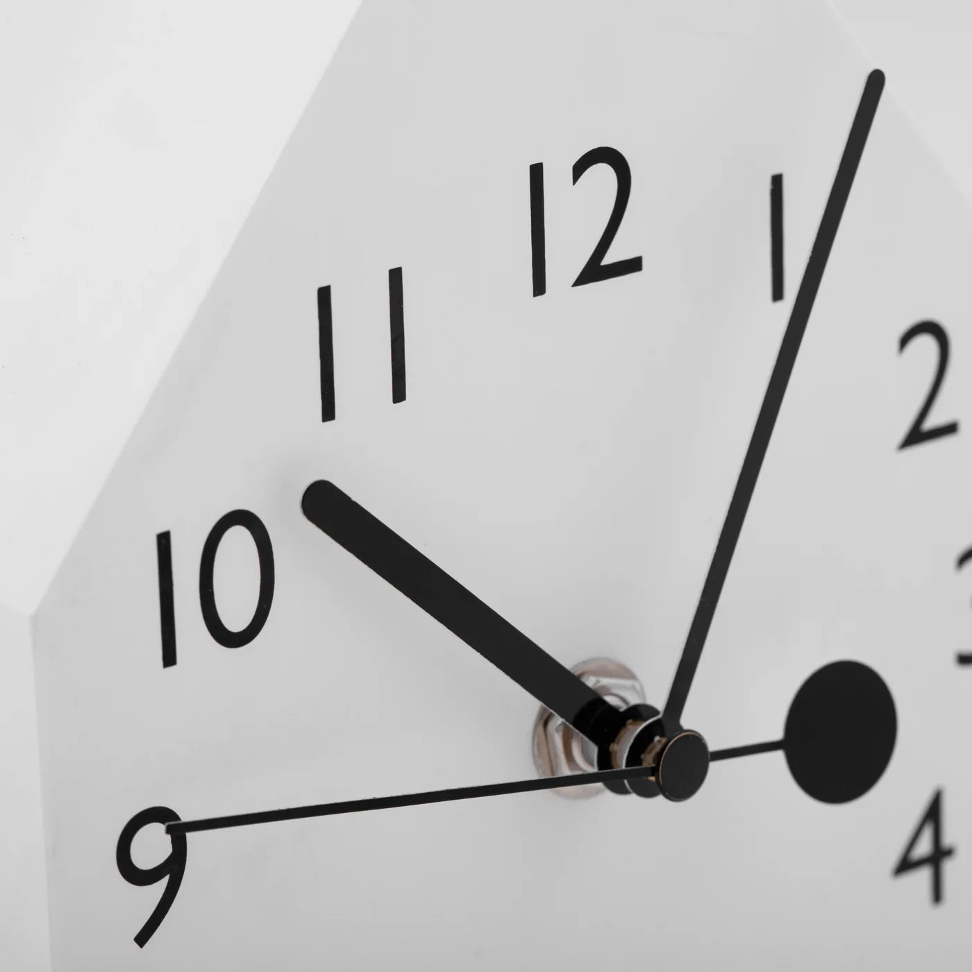 CLOCK, BIRDHOUSE - WHITE