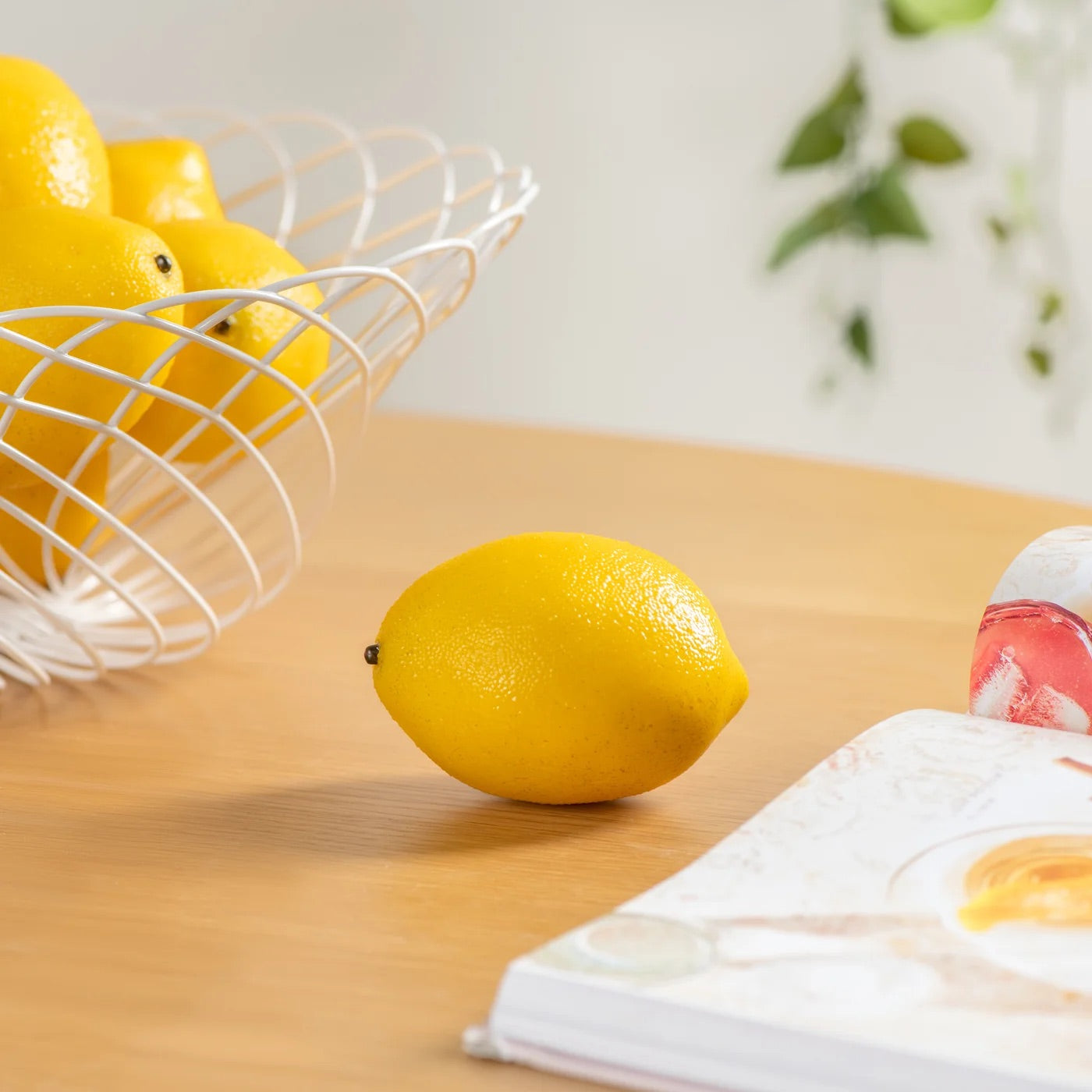 DECOR SET, FAUX LEMONS (8pcs)