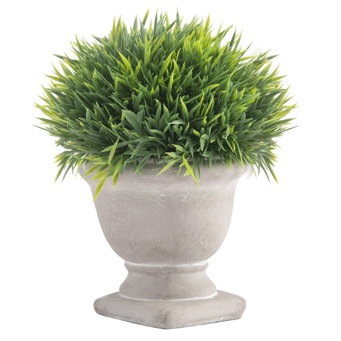 DECORATION, FAUX POTTED GRASS TOPIARY