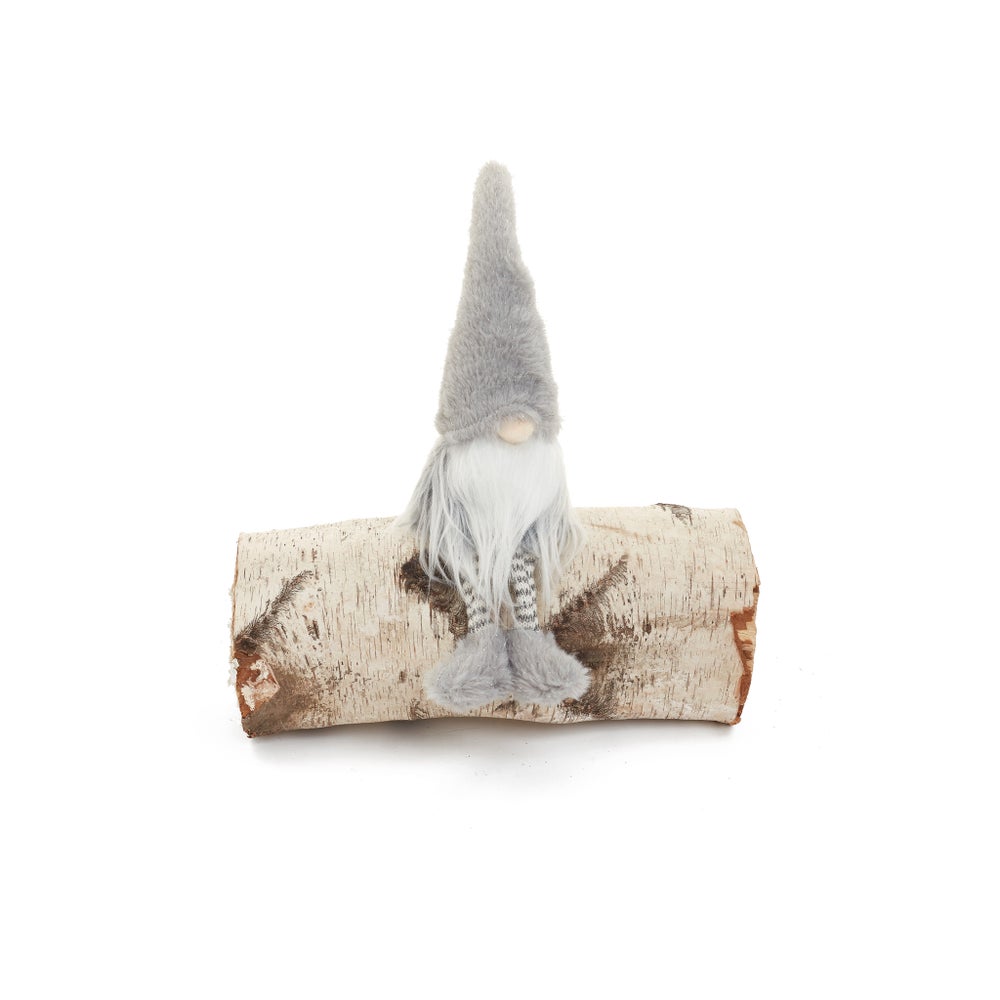 CHRISTMAS SANTA, SITTING - GREY