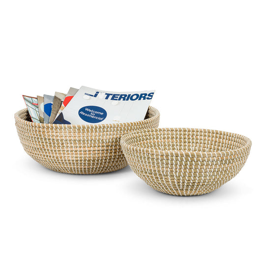 50% OFF! BOWL / BASKET - WHITE, LARGE