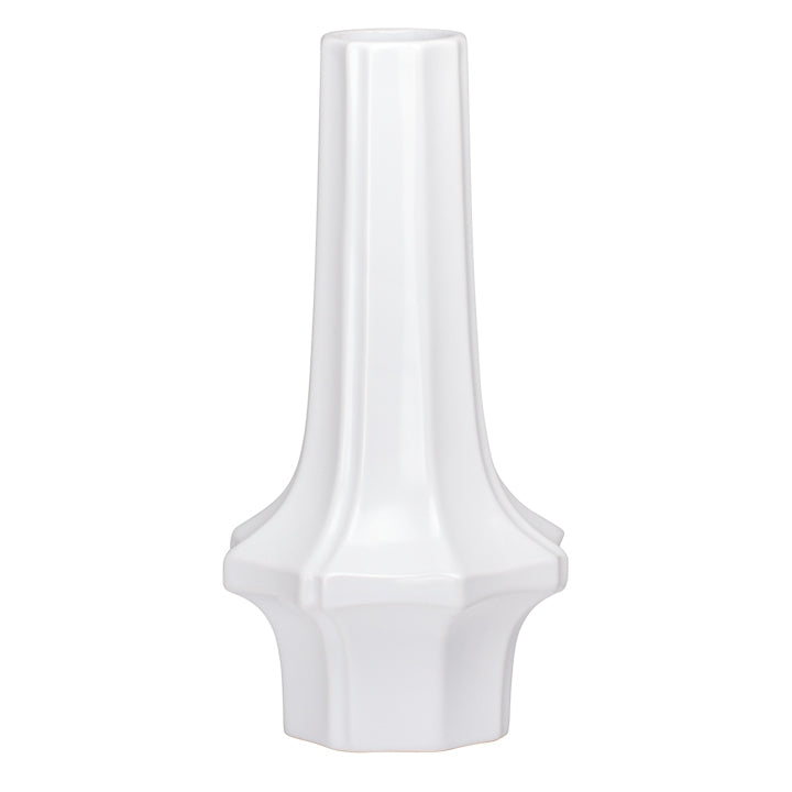 VASE, CERAMIC - WHITE