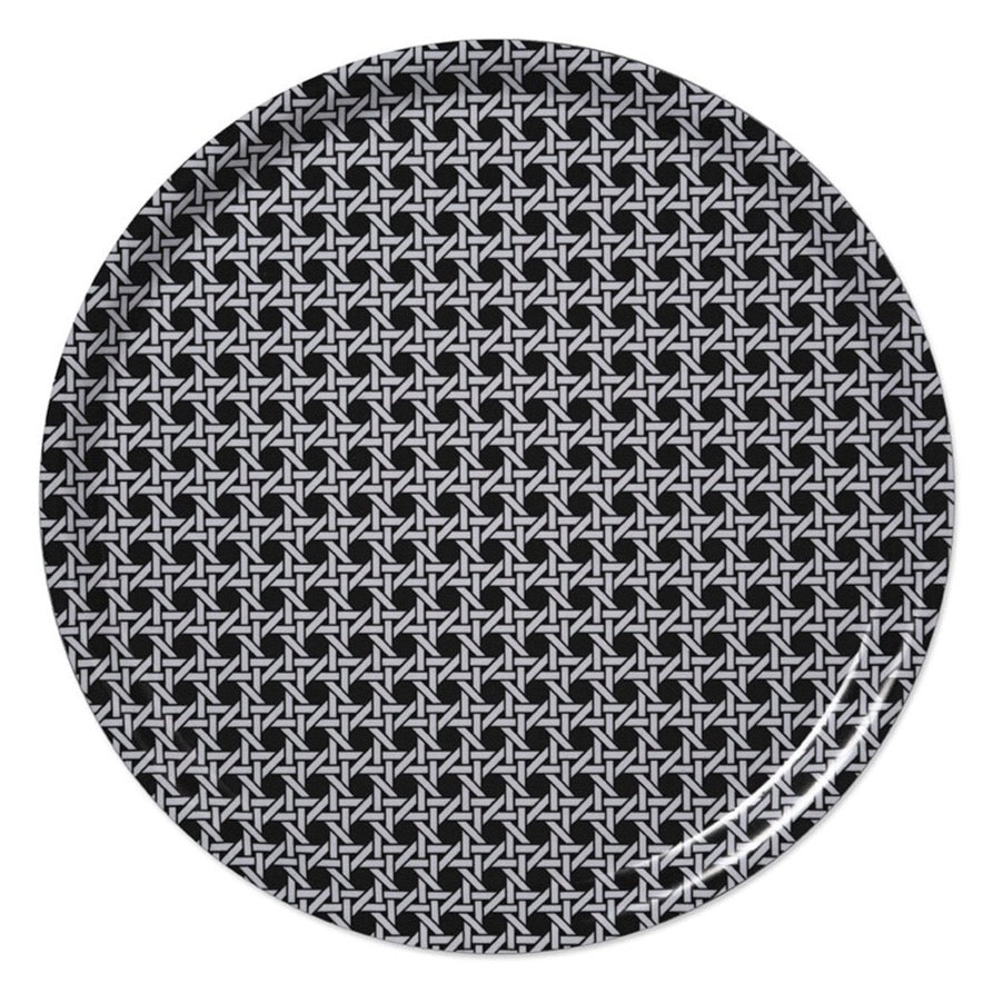 40% OFF! ROUND TRAY WIEN, BLACK - LAMINATED BIRCH