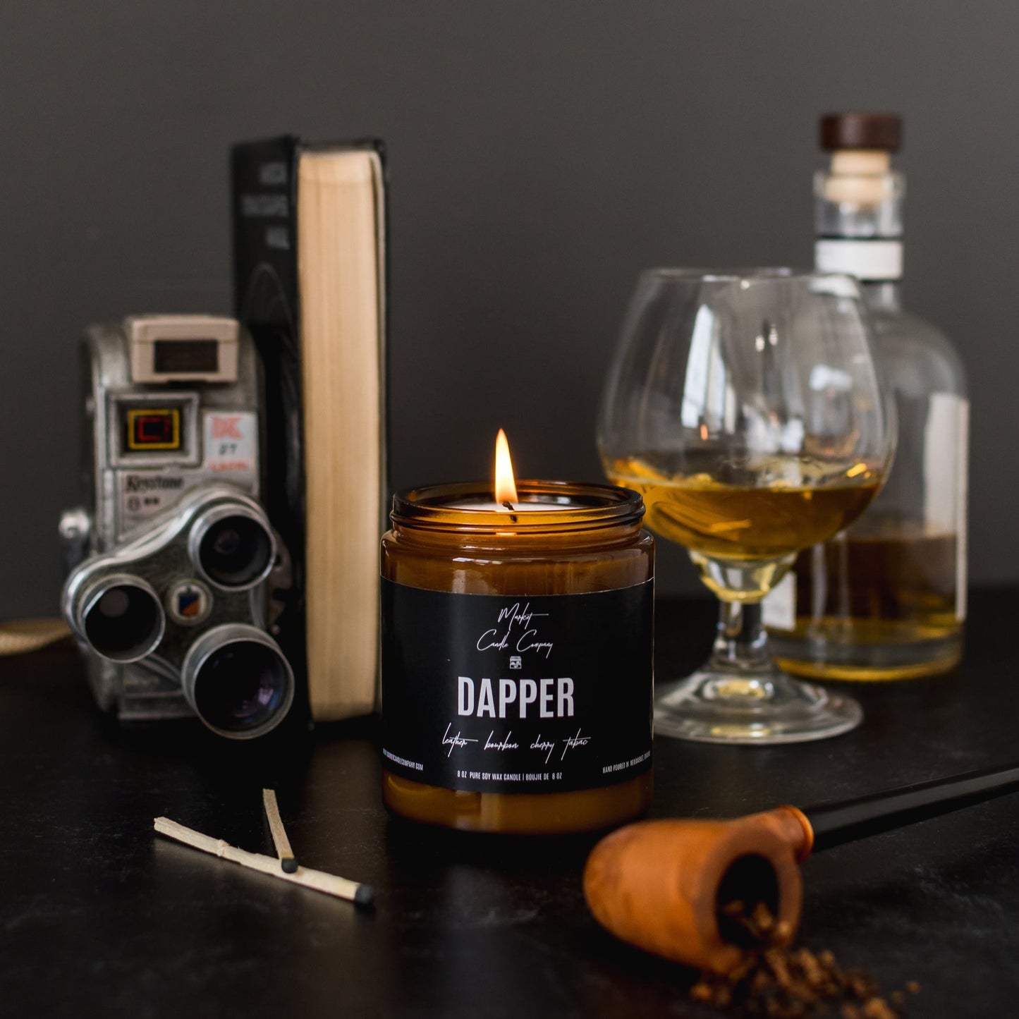 CANDLE (SOY WAX), DAPPER 8oz