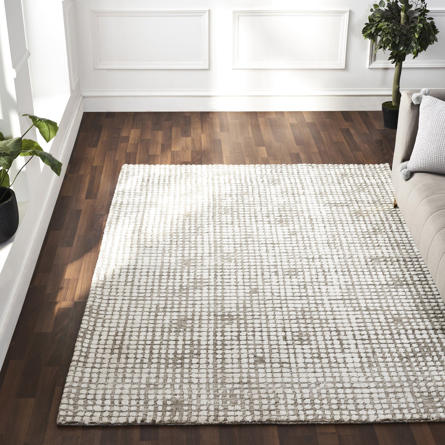 CARPET HANNA - TAUPE / IVORY