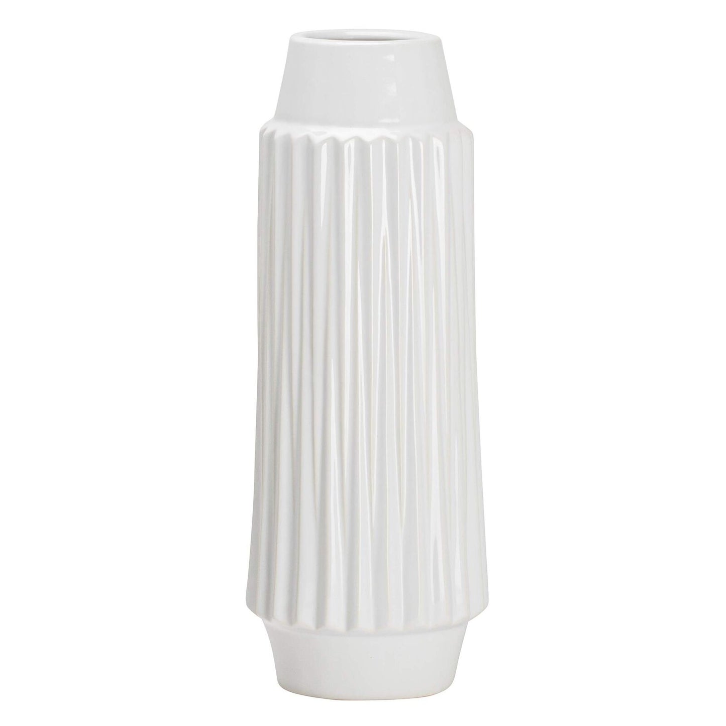 VASE, CERAMIC - FACETED