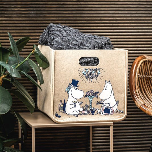 MOOMIN BASKET, DATENIGHT - BEIGE, LARGE