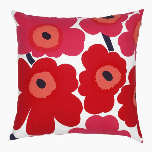 MARIMEKKO PILLOW CASE, UNIKKO - WHITE/RED