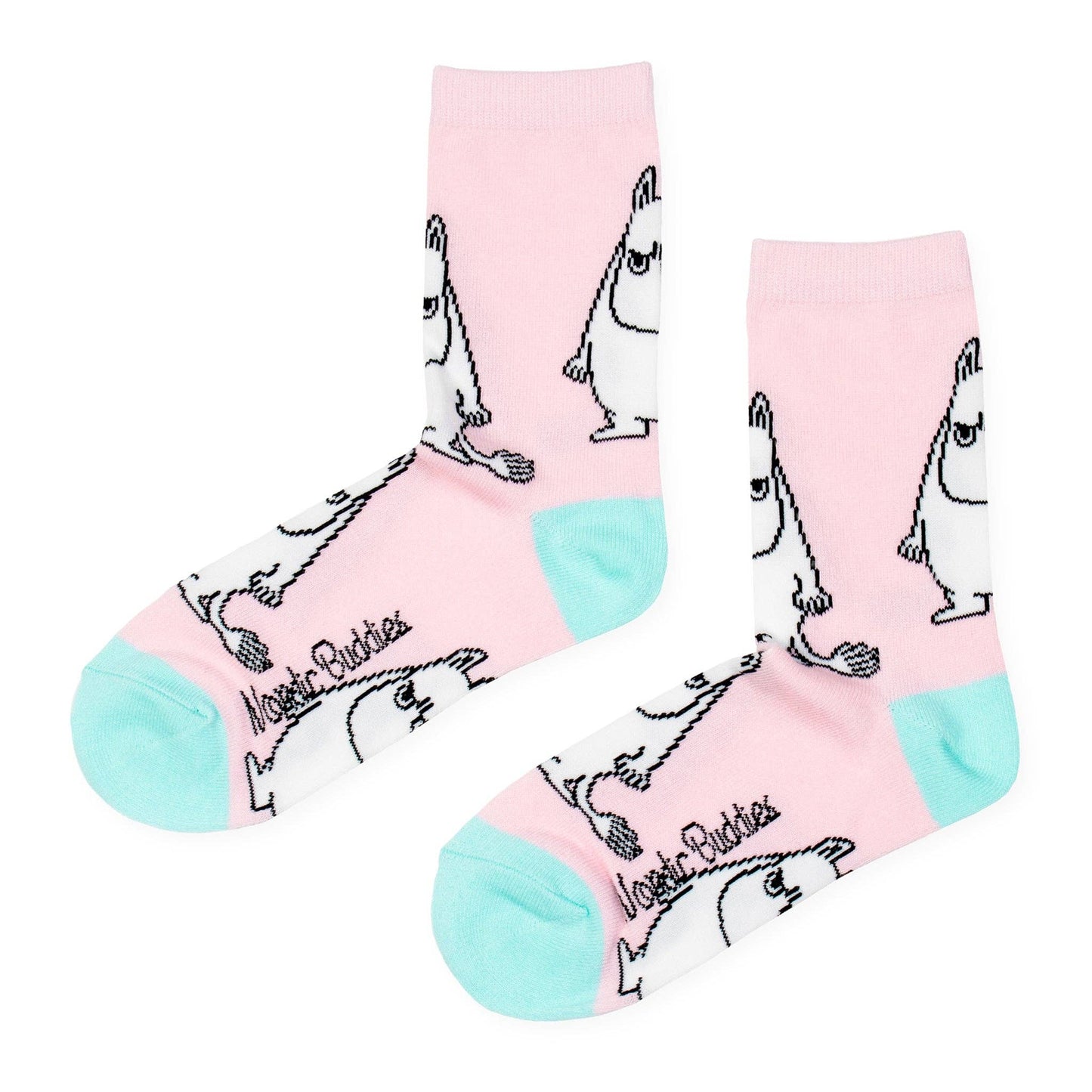 MOOMIN SOCKS, GRUMPY WOMEN - PINK/TURQ