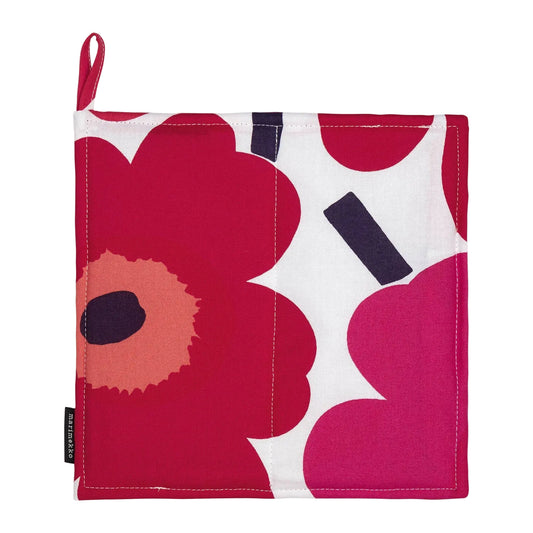 MARIMEKKO POT HOLDER, UNIKKO - WHITE/RED