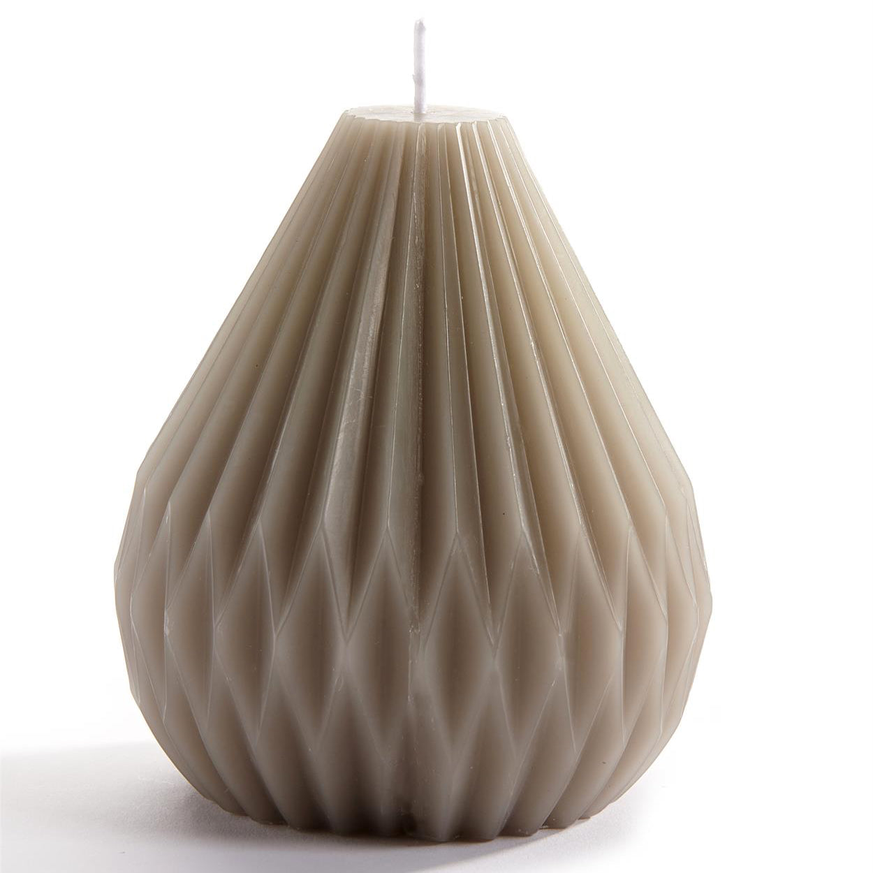 CANDLE, TEXTURED - PEAR SHAPE