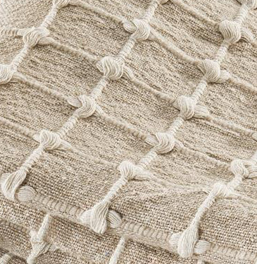 THROW - TAUPE & CREAM