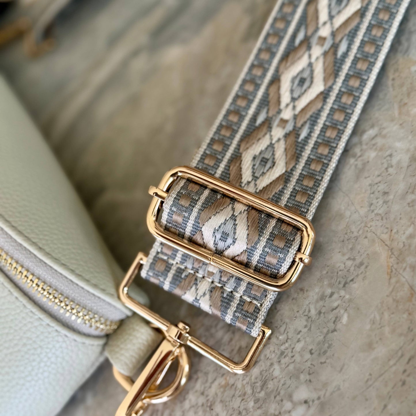 BAG STRAP - GREYSTONE DIAMOND
