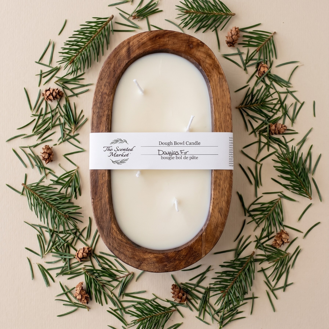 OVAL DOUGH BOWL CANDLE - DOUGLAS FIR