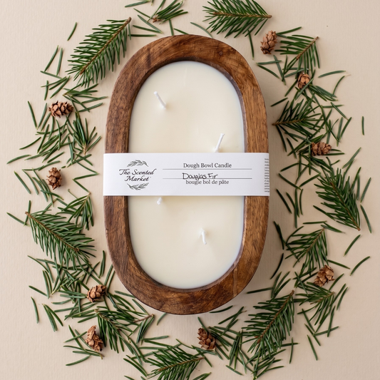 OVAL DOUGH BOWL CANDLE - DOUGLAS FIR