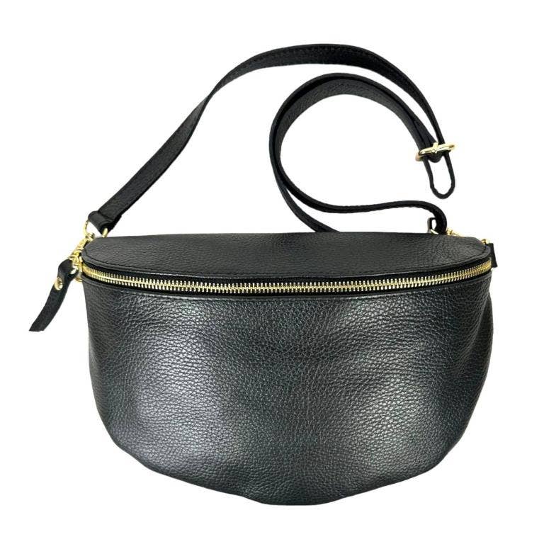 ITALIAN LEATHER - FANNY PACK, LARGE