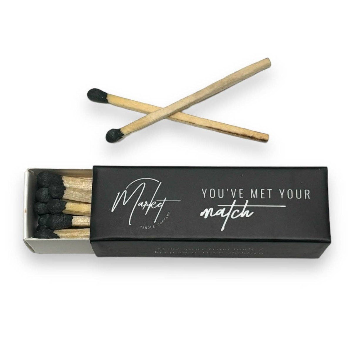 MATCHES, BLACK TIPPED - MINI BOX – Harmony Hygge Lifestyle