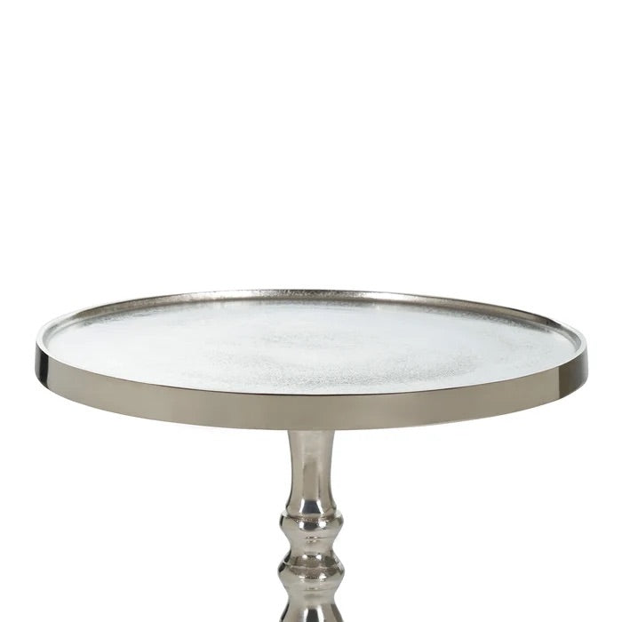 ACCENT TABLE ROWAN - RAW NICKEL FINISH