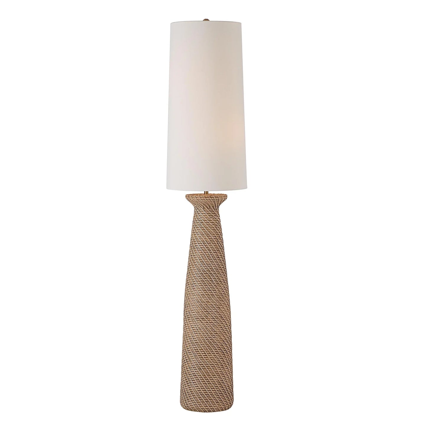 FLOOR LAMP NATHAN - FAUX RATTAN