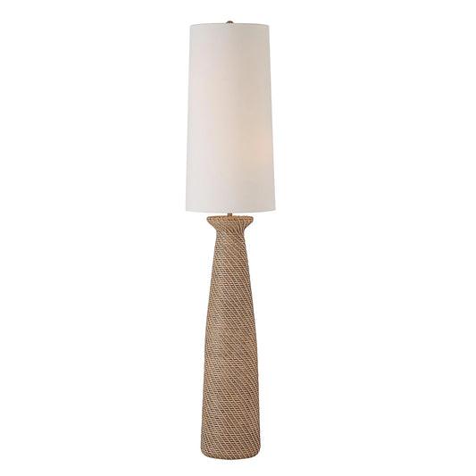 FLOOR LAMP NATHAN - FAUX RATTAN