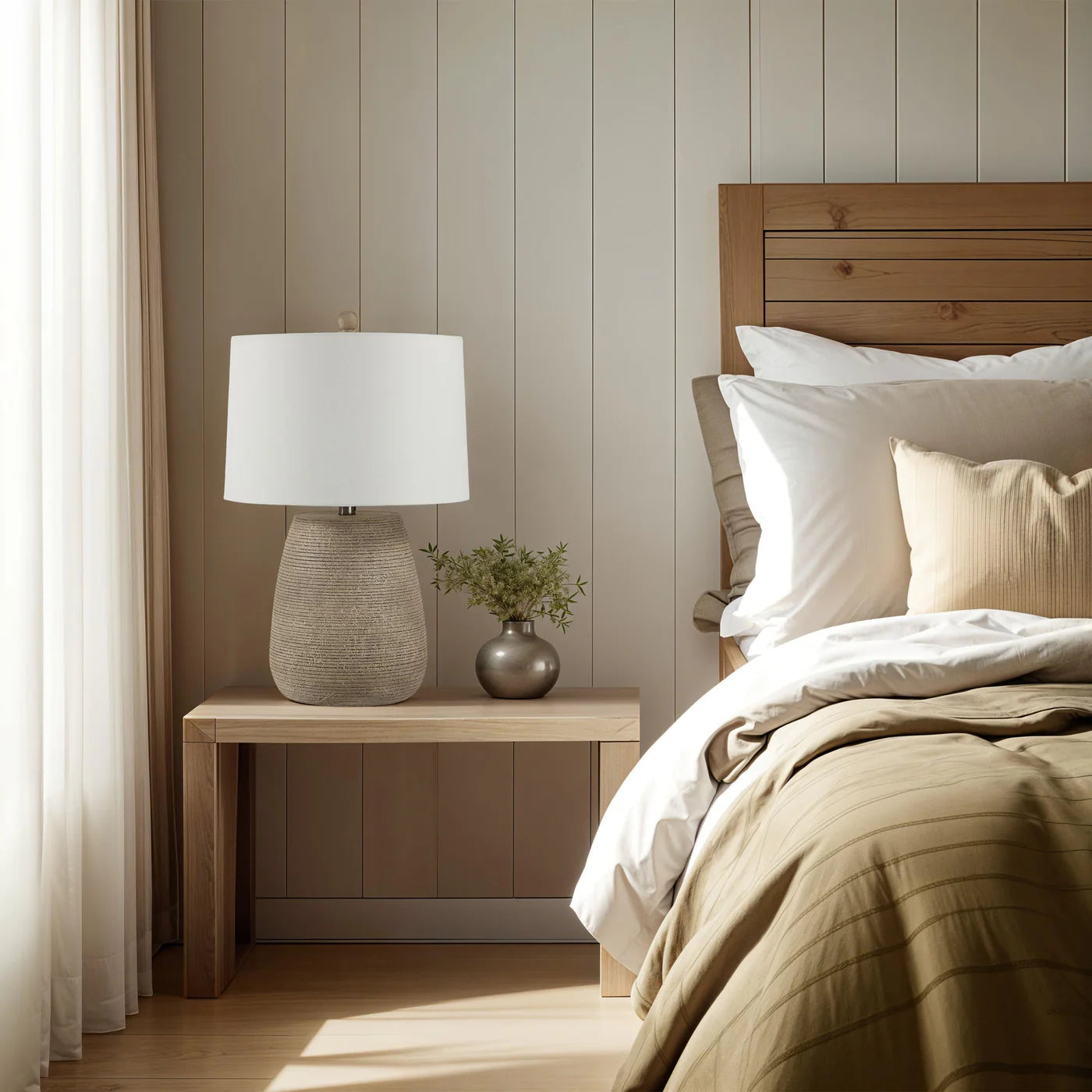 TABLE LAMP OPTIMUS - FAUX STONE