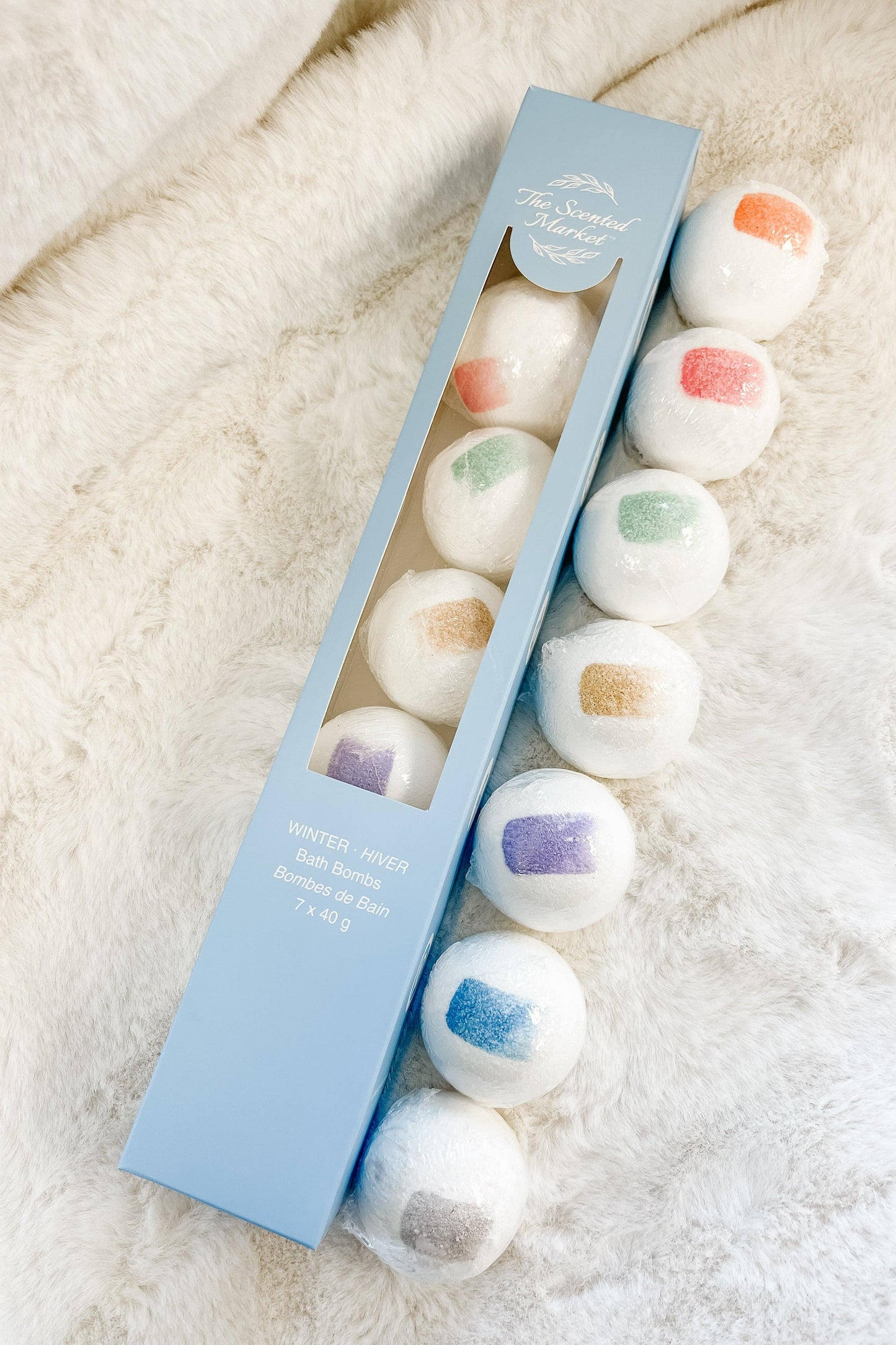 BATH BOMB, WINTER BOX - 7 PACK