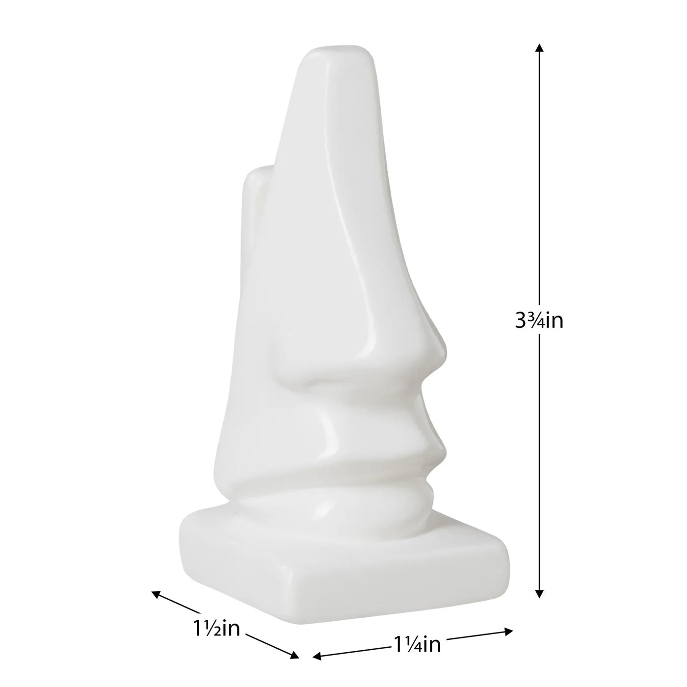 EYEGLASS HOLDER, NOSE - WHITE