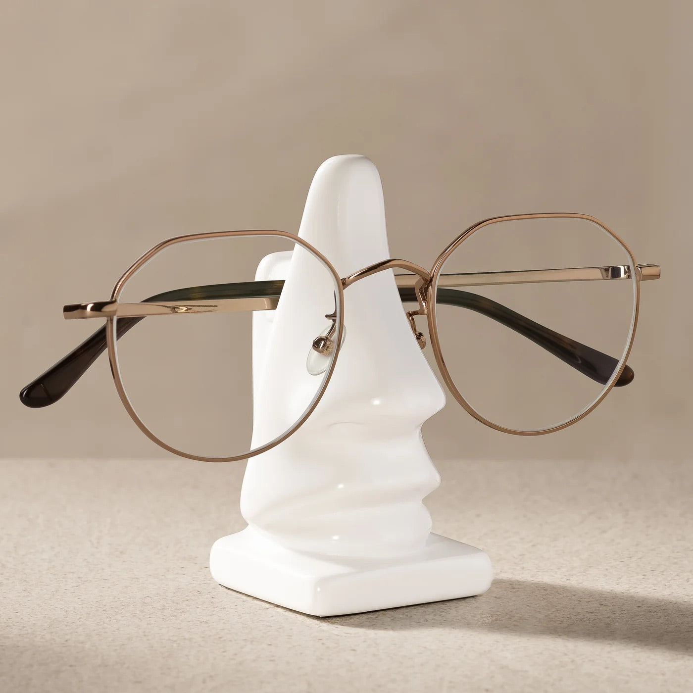 EYEGLASS HOLDER, NOSE - WHITE