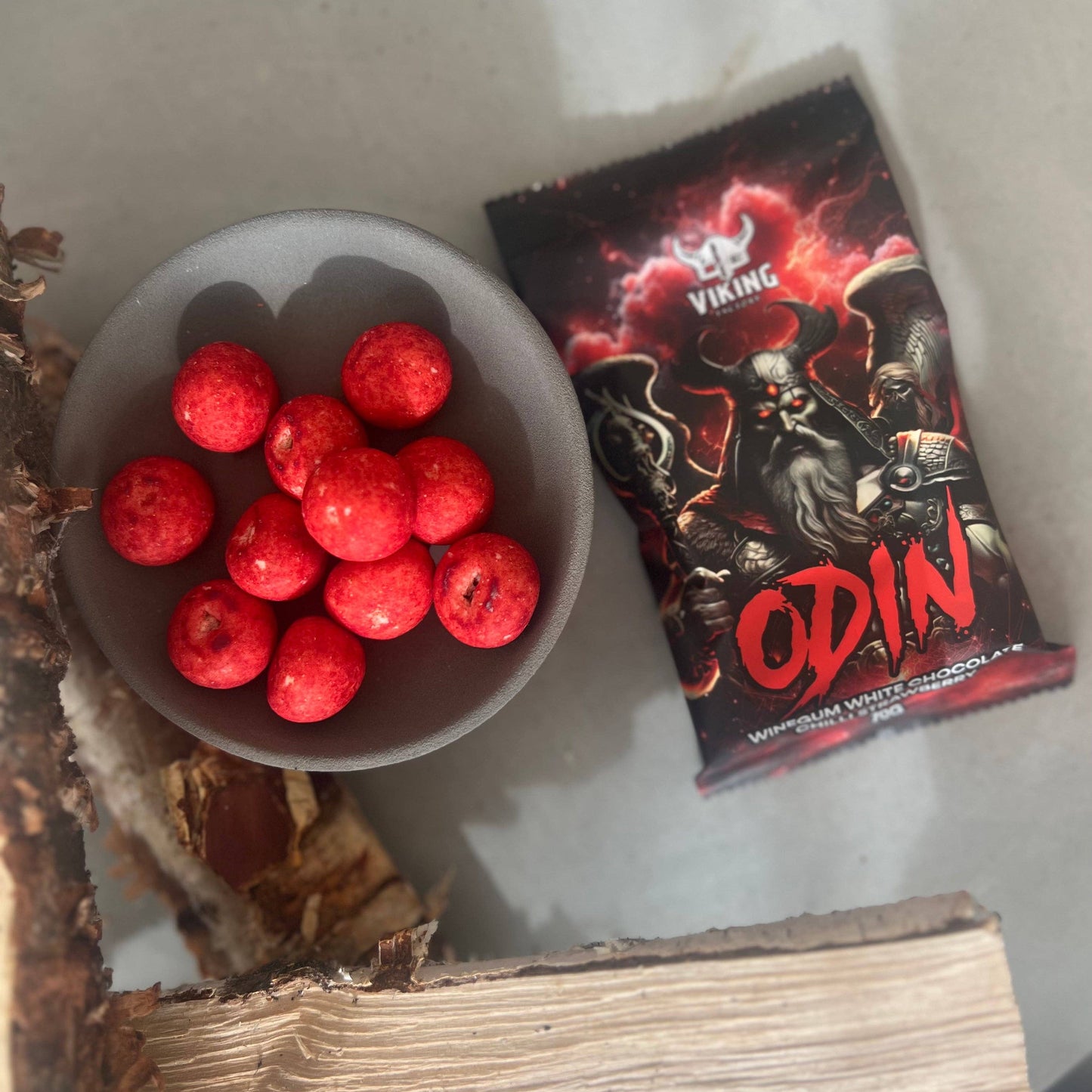 VIKING - ODIN, WINEGUM W/ WHITE CHOCOLATE, CHILI&STRAWBERRY