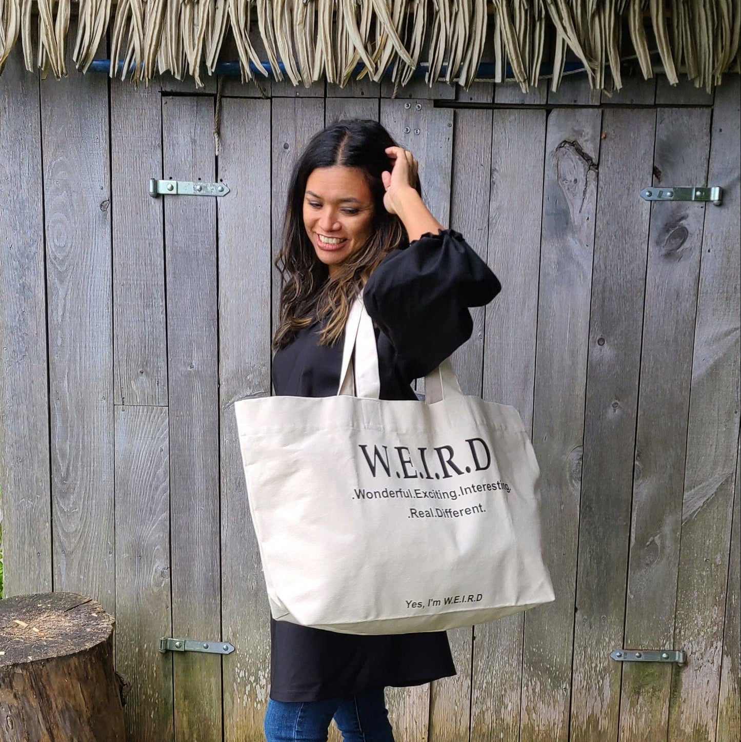 TOTE BAG - W.E.I.R.D, NATURAL