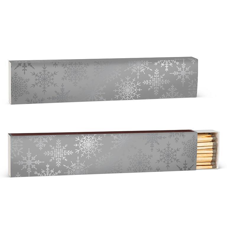 MATCHES, LONG - SILVER SNOWFLAKES