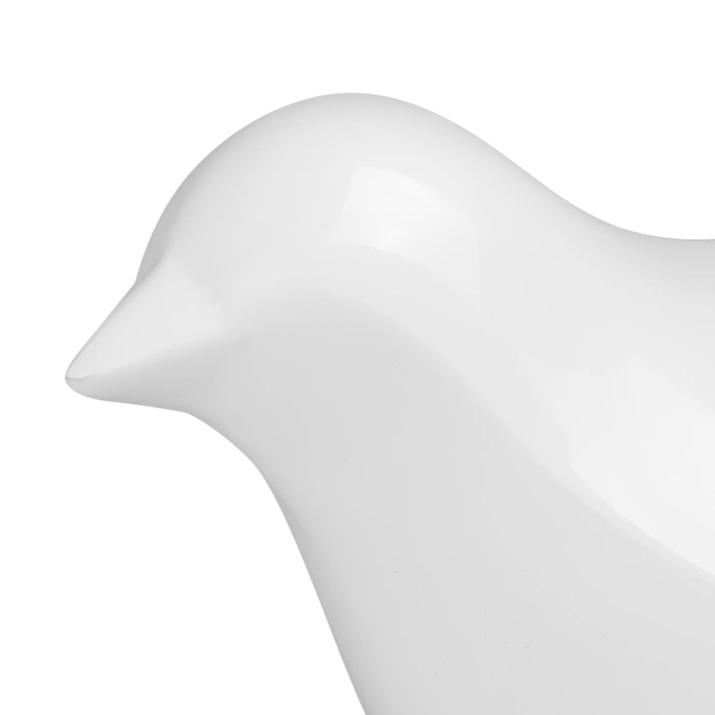 FINCH BIRD - POLYSTONE, SHINY WHITE